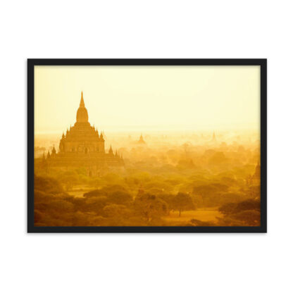 Golden Tranquility: Bagan's Ancient Temple at Sunrise - Image 2