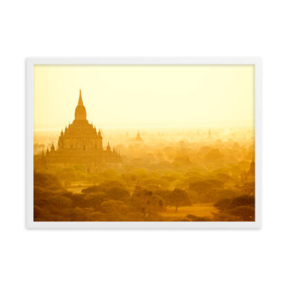 Golden Tranquility: Bagan's Ancient Temple at Sunrise - Image 3